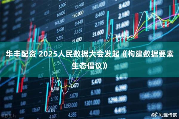 华丰配资 2025人民数据大会发起《构建数据要素生态倡议》